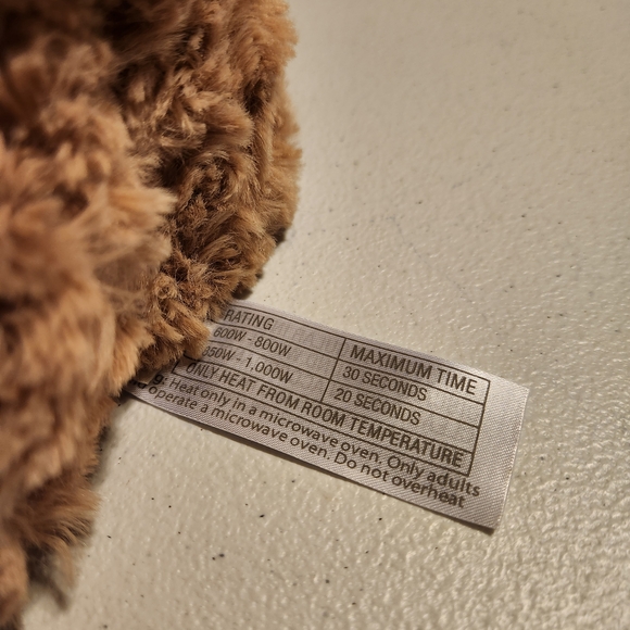 Warmies Brown Curly Bear Junior - Picture 13 of 14